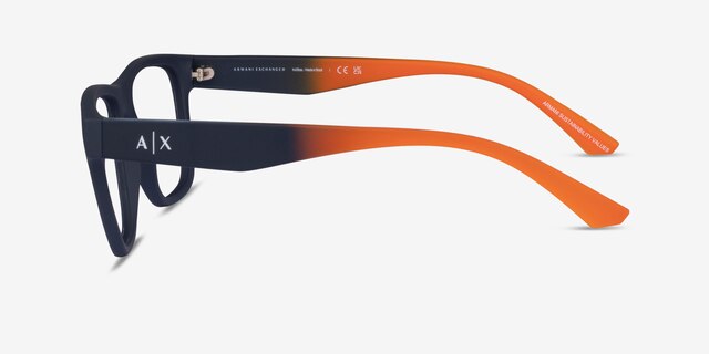 Armani Exchange AX3105 Navy Eco-friendlyEyeglass Frames from EyeBuyDirect, Side View