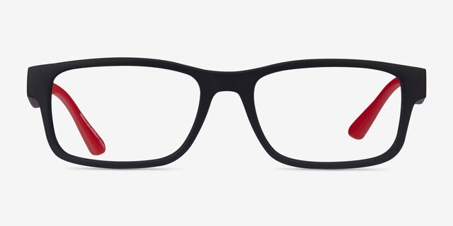 Armani Exchange AX3106 Matte Black Eco-friendlyEyeglass Frames from EyeBuyDirect, Front View