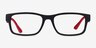 Armani Exchange AX3106 Matte Black Eco-friendlyEyeglass Frames from EyeBuyDirect, Front View