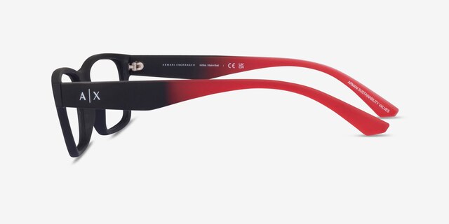 Armani Exchange AX3106 Matte Black Eco-friendlyEyeglass Frames from EyeBuyDirect, Side View