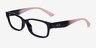 Armani Exchange AX3107U Shiny Black Eco-friendlyEyeglass Frames from EyeBuyDirect, Angle View