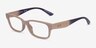 Armani Exchange AX3107U Matte Brown Eco-friendlyEyeglass Frames from EyeBuyDirect, Angle View