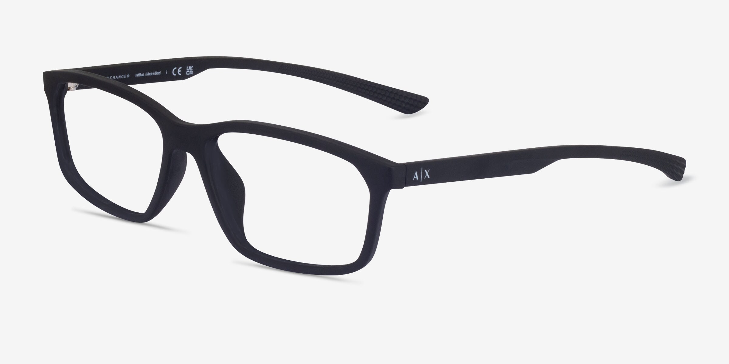 Armani Exchange AX3108U - Rectangle Matte Black Frame Eyeglasses