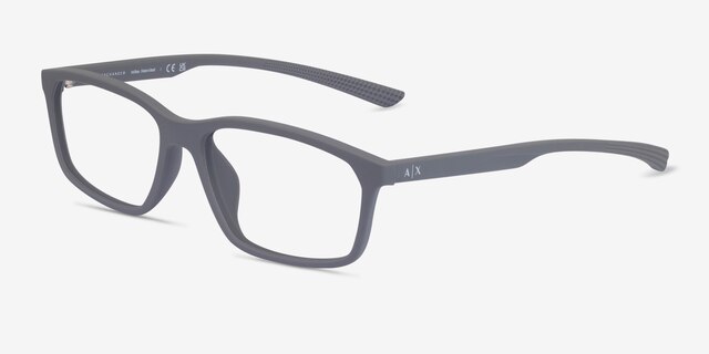 Armani Exchange AX3108U Matte Gray Eco-friendlyEyeglass Frames from EyeBuyDirect, Angle View