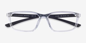 Armani Exchange AX3108U Shiny Crystal Alternative-materials Montures de lunettes de vue d'EyeBuyDirect, Vue Rapprochée