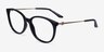 Armani Exchange AX3109 Shiny Black Eco-friendlyEyeglass Frames from EyeBuyDirect, Angle View