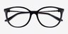 Armani Exchange AX3109 Shiny Black Eco-friendlyEyeglass Frames from EyeBuyDirect, Closed View