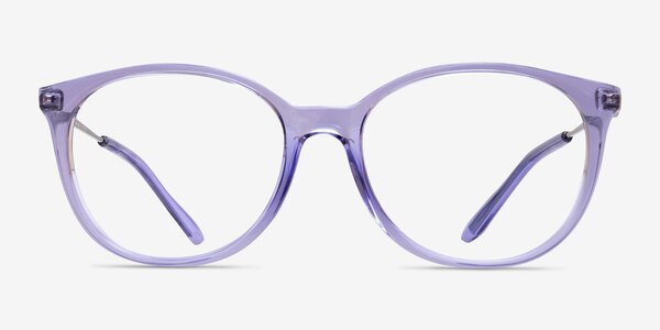 Armani Exchange AX3109 Shiny Transparent Purple Éco-responsable Montures de lunettes de vue