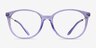Armani Exchange AX3109 Shiny Transparent Purple Eco-friendlyEyeglass Frames from EyeBuyDirect, Front View