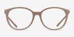 Armani Exchange AX3109 Matte Brown Alternative MaterialsEyeglass Frames from EyeBuyDirect, Front View