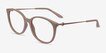 Armani Exchange AX3109 Matte Brown Alternative MaterialsEyeglass Frames from EyeBuyDirect, Angle View
