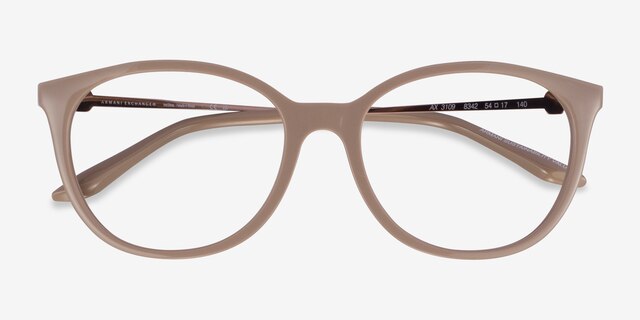 Armani Exchange AX3109 Matte Brown Eco-friendlyEyeglass Frames from EyeBuyDirect, Closed View
