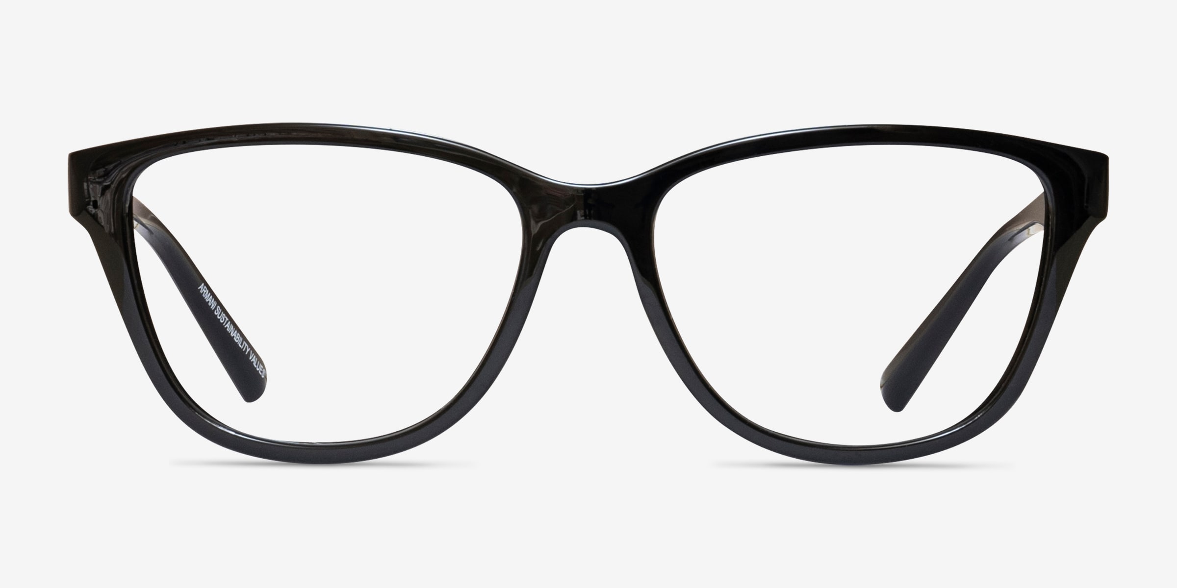 Armani Exchange AX3111U - Cat Eye Black Frame Eyeglasses 