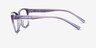 Armani Exchange AX3111U Shiny Transparent Purple Eco-friendlyEyeglass Frames from EyeBuyDirect, Side View