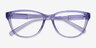 Armani Exchange AX3111U Shiny Transparent Purple Eco-friendlyEyeglass Frames from EyeBuyDirect, Closed View