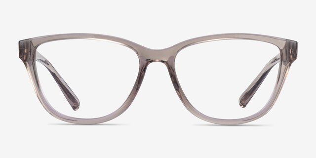 Armani Exchange AX3111U Shiny Transparent Brown Eco-friendlyEyeglass Frames from EyeBuyDirect, Front View