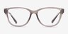 Armani Exchange AX3111U Shiny Transparent Brown Eco-friendlyEyeglass Frames from EyeBuyDirect, Front View
