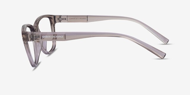 Armani Exchange AX3111U Shiny Transparent Brown Eco-friendlyEyeglass Frames from EyeBuyDirect, Side View