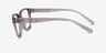 Armani Exchange AX3111U Shiny Transparent Brown Eco-friendlyEyeglass Frames from EyeBuyDirect, Side View