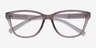Armani Exchange AX3111U Shiny Transparent Brown Eco-friendlyEyeglass Frames from EyeBuyDirect, Closed View