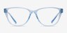 Armani Exchange AX3111U Shiny Transparent Blue Eco-friendlyEyeglass Frames from EyeBuyDirect, Front View