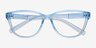 Armani Exchange AX3111U Shiny Transparent Blue Eco-friendlyEyeglass Frames from EyeBuyDirect, Closed View