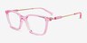 Armani Exchange AX3113 Transparent Purple Eco-friendlyEyeglass Frames from EyeBuyDirect, Angle View