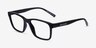 Armani Exchange AX3114 Shiny Black Eco-friendlyEyeglass Frames from EyeBuyDirect, Angle View