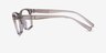 Armani Exchange AX3114 Shiny Transparent Brown Eco-friendlyEyeglass Frames from EyeBuyDirect, Side View