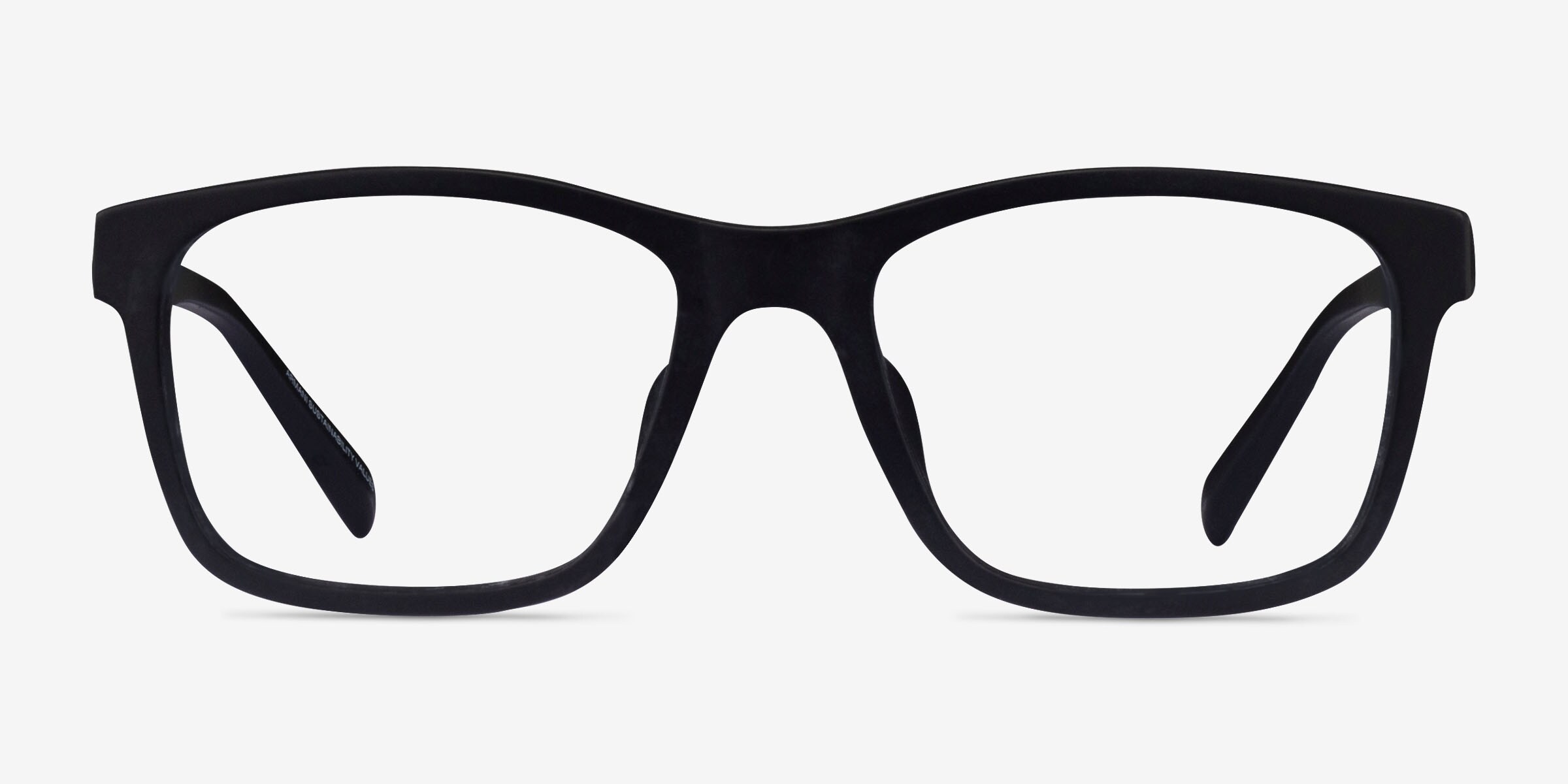 Armani Exchange AX3114F - Rectangle Matte Black Frame Eyeglasses