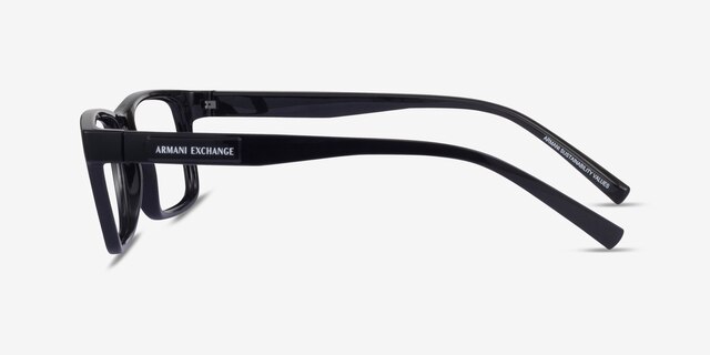 Armani Exchange AX3115 Shiny Black Eco-friendlyEyeglass Frames from EyeBuyDirect, Side View