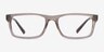 Armani Exchange AX3115 Shiny Transparent Brown Eco-friendlyEyeglass Frames from EyeBuyDirect, Front View