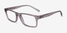 Armani Exchange AX3115 Shiny Transparent Brown Eco-friendlyEyeglass Frames from EyeBuyDirect, Angle View