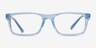 Armani Exchange AX3115 Shiny Transparent Blue Eco-friendlyEyeglass Frames from EyeBuyDirect, Front View
