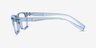 Armani Exchange AX3115 Shiny Transparent Blue Eco-friendlyEyeglass Frames from EyeBuyDirect, Side View