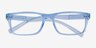 Armani Exchange AX3115 Shiny Transparent Blue Eco-friendlyEyeglass Frames from EyeBuyDirect, Closed View