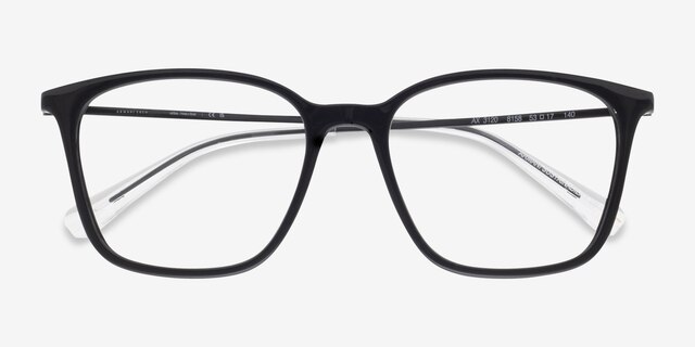 Armani Exchange AX3120 Black Eco-friendlyEyeglass Frames from EyeBuyDirect, Closed View