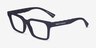 Armani Exchange AX3122 Bleu marine Éco-responsableMontures de lunettes de vue d'EyeBuyDirect, Vue d'Angle
