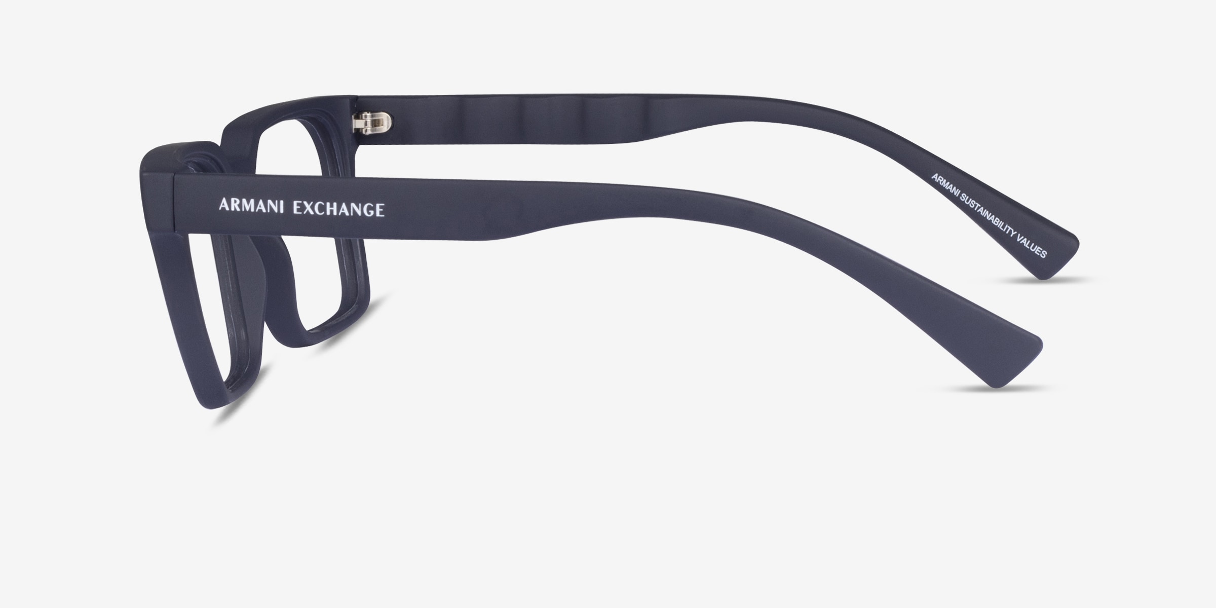 Armani Exchange AX3122 - Square Navy Frame Eyeglasses | Eyebuydirect