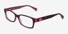 Coach HC6040 Brooklyn Pink Tortoise AcetateEyeglass Frames from EyeBuyDirect, Angle View