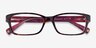Coach HC6040 Brooklyn Pink Tortoise AcetateEyeglass Frames from EyeBuyDirect, Closed View