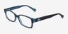 Coach HC6040 Brooklyn Tortoise Green AcetateEyeglass Frames from EyeBuyDirect, Angle View