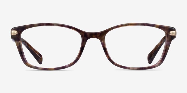 Coach HC6065 Confetti Brown AcetateEyeglass Frames from EyeBuyDirect, Front View