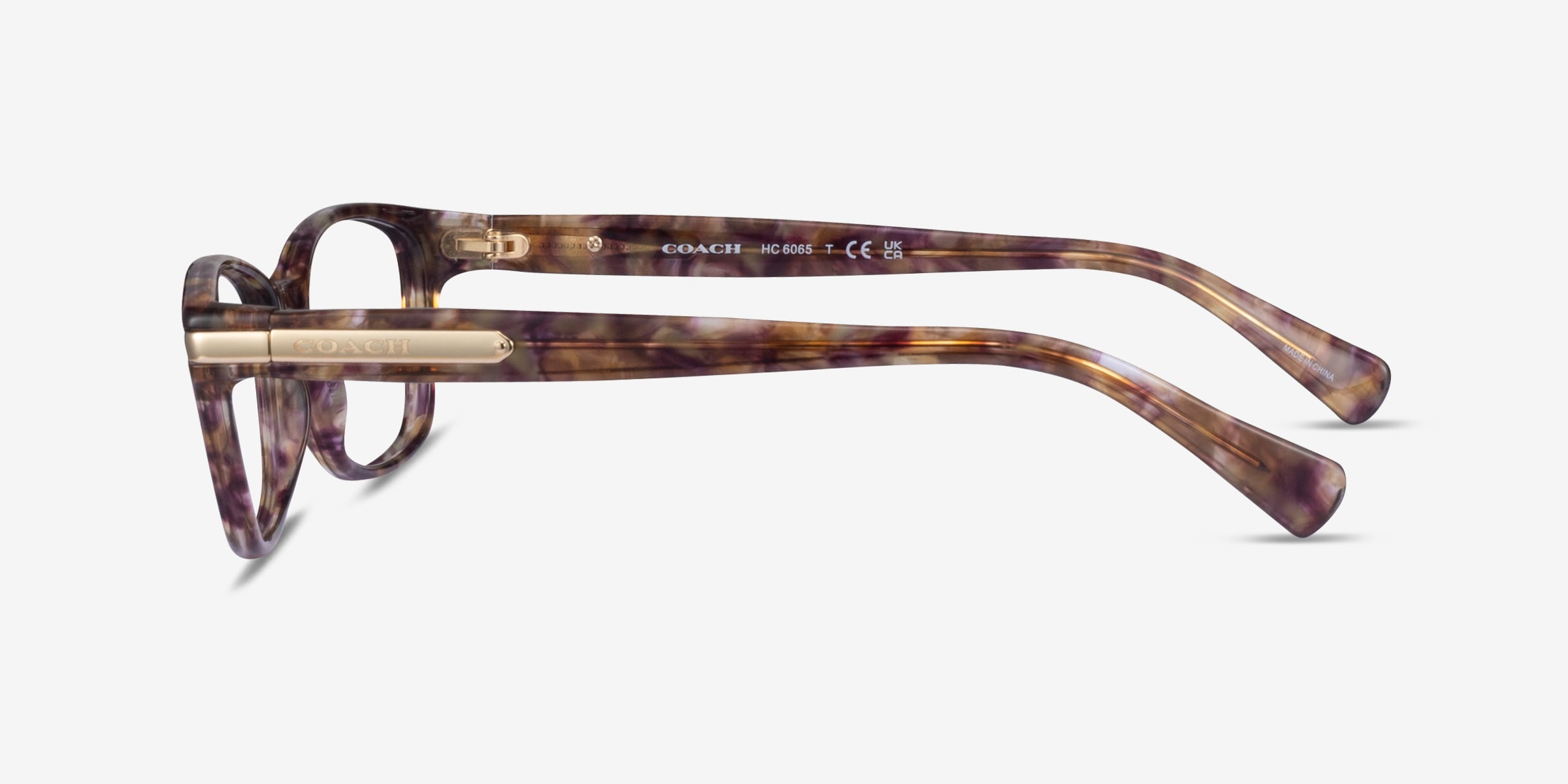 Coach HC 6065  Confetti Light Brown ***FRAMES ONLY**Eyeglasses Frames 51-17-135 Coach Eyeglasses Frame HC6065 Women main image 4