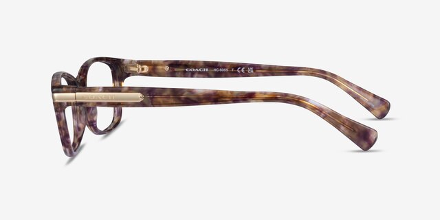 Coach HC6065 Confetti Brown AcetateEyeglass Frames from EyeBuyDirect, Side View