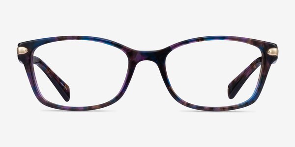 Coach HC6065 Confetti Purple Acetate Eyeglass Frames