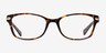 Coach HC6065 Dark Tortoise AcetateEyeglass Frames from EyeBuyDirect, Front View