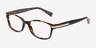 Coach HC6065 Dark Tortoise AcetateEyeglass Frames from EyeBuyDirect, Angle View
