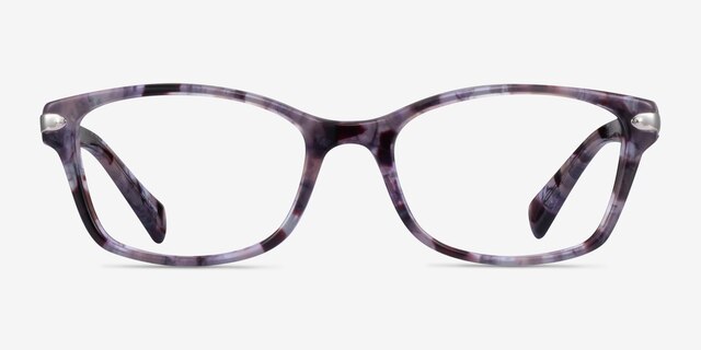 Coach HC6065 Purple Tortoise AcetateEyeglass Frames from EyeBuyDirect, Front View