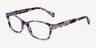 Coach HC6065 Purple Tortoise AcetateEyeglass Frames from EyeBuyDirect, Angle View